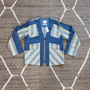 Nicholas Daley Stripe Cardigan Mens Sz Medium